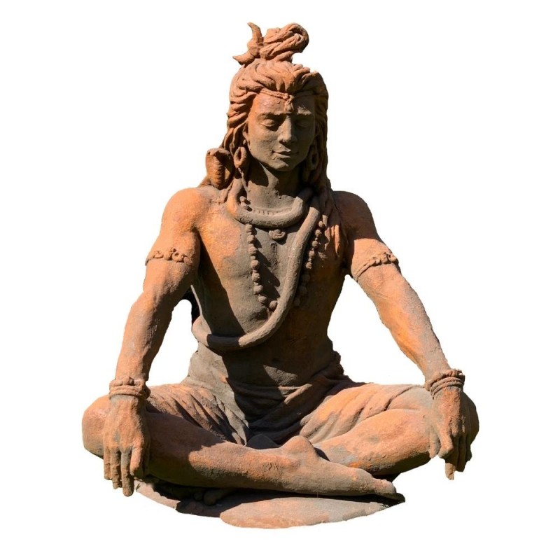 Statue jardin Shiva assis 90 cm