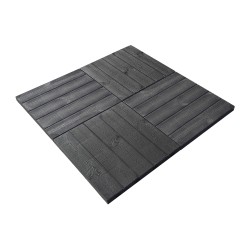 dalles clipsables imitation bois clipsées par 4.
