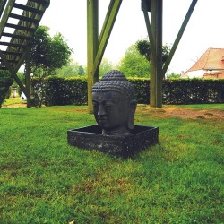 fontaine jardin bouddha