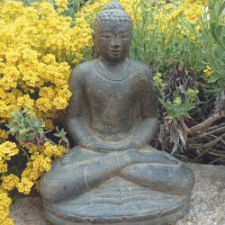 Statue de bouddha assise meditation