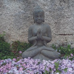 bouddha statue assis salutation