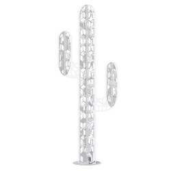 Cactus metal exterieur blanc 3 branches