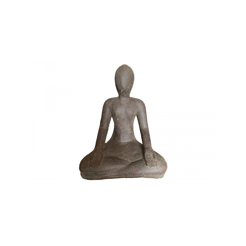 Statue de jardin femme en position de yoga