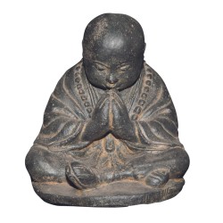 Statue de jardin moine en prière
