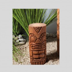Statue Tiki en cocotier pour déco extérieure