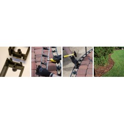 Etapes de montages de la bordurette
