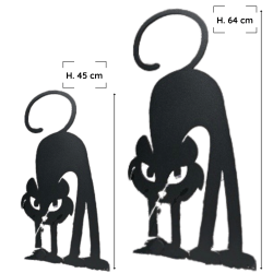 Chat Gaston en 2 versions de hauteur