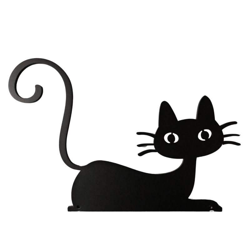 Chat Félix noir thermolaqué