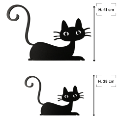 Chat Félix illustré que 2 hauteurs 28 et 41 cm