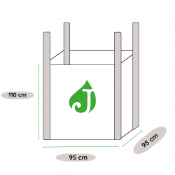 Livré en big bag de 1 tonne (1000  kg) pour environ 16 m²