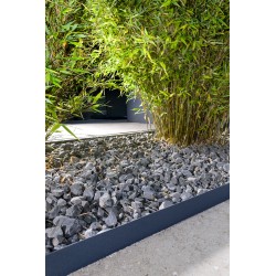 bordure de jardin flexible gris anthracite