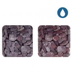 Ardoise violette couleur sèche et mouillée