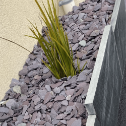 Contour de maison en ardoise violette 30/60