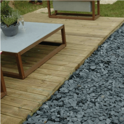 Contour de terrasse en ardoise bleue 30/60