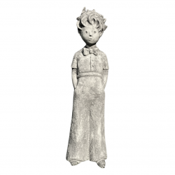 Statue Petit Prince debout rêveur