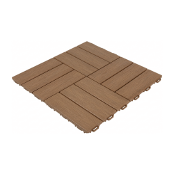 Dalle clipsable marron imitation bois