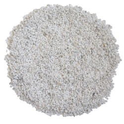 gravier décoratif en marbre blanc pot 1 kg