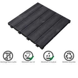 dalle clipsable imitation bois structuré