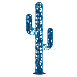Cactus metal exterieur bleu 3 branches